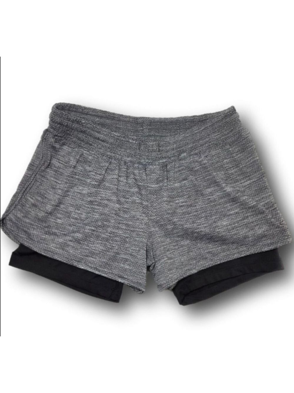 Women's Champion Gray Black Duo Dry Athletic Shorts M